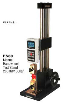 Click here to view the ES30 Manual Handwheel Test Stand 200 lbf/100kgf