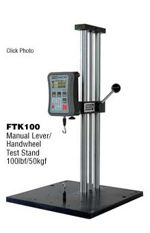 Click here to view the FTK100 Manual Lever/ Handwheel Test Stand 100 lbf/50kgf